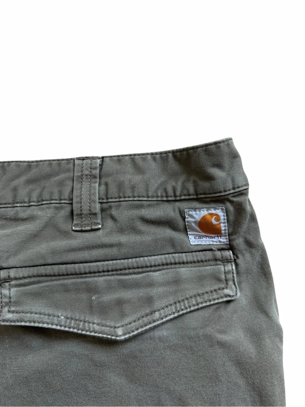 Carhartt Rugged Flex Canvas Cargo Shorts 11” Men’s 40 Olive Green Relaxed Fit